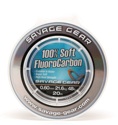 Najlon peshkimi Savage Gear 100% Soft Fluorocarbon, 0.22mm, 3.5kg, 50m, transparent