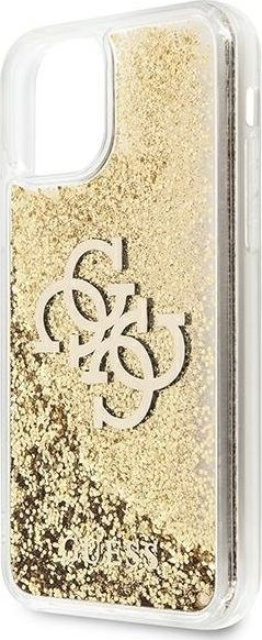 Këllëf telefoni Guess GUHCN61LG4GGO, për iPhone 11 6.1", hardcase glitter, gold