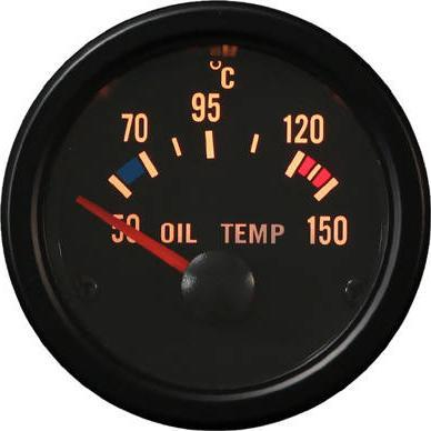 Gauzh për temperaturë vaji Auto Gauge TRB, 52mm, 50 150°C, i zi