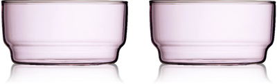 Set tasa qelqi STM Torino, 12 cm, 2 copë, rozë