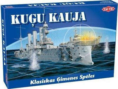 Loja tavoline Tactic Kuģu Kauja Battleship, në gjuhën letoneze, për 2 lojtarë, blu