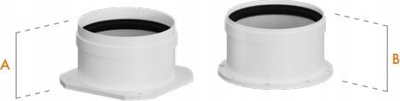 Deflektor oxhaku Ricom DN 80, plastike PPS, gri