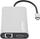 Dock USB C Manhattan MST, 10 porta, Power Delivery 100W, gri