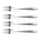Set pirunësh, Fiskars, 4 copë, argjendtë