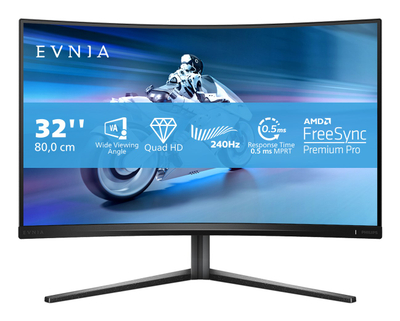 Monitor gaming Philips 32M2C5500W, 31.2", QHD, 240Hz, i zi
