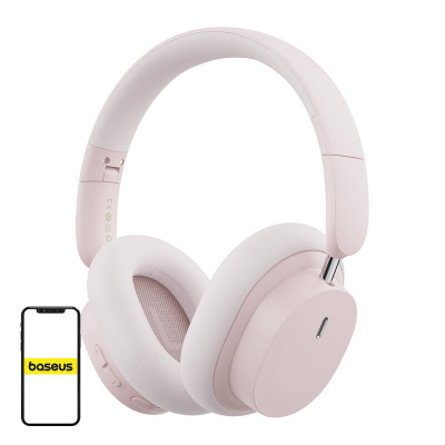 Kufje wireless Baseus Bowie D05, Bluetooth 5.3, 70 orë autonomi, rozë