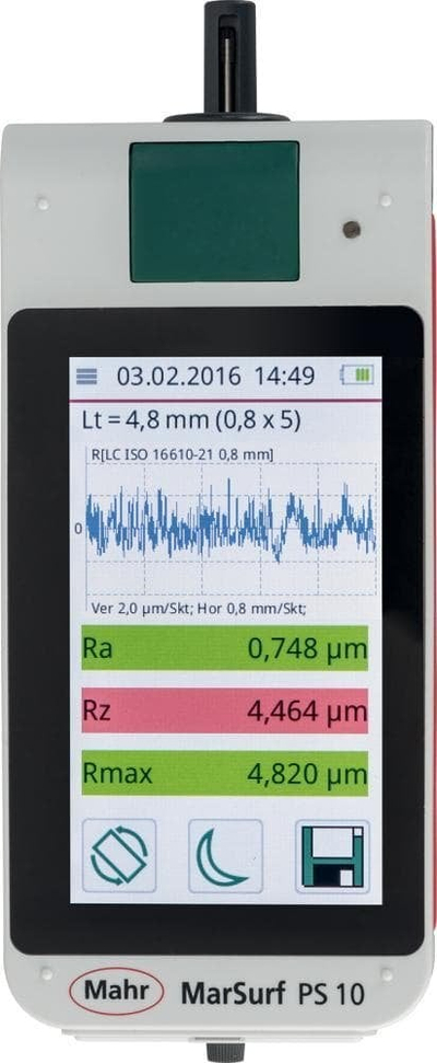 Уред за мерење на грубост MarSurf PS10, екран 4,3\", пренослив