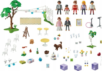 Set lojrash Playmobil City Life 71365 Wedding Reception, dasmë në kopsht, për kalamaj 4+