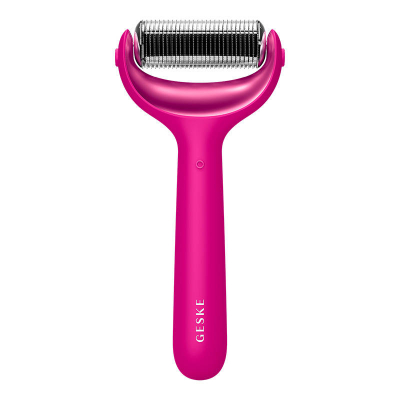 Rul microneedling fytyre dhe trupi Geske 9 në 1, lidhje me aplikacion, ngjyrë magenta