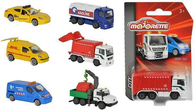 Set makina Majorette City, 6 copë, shumëngjyrëshe