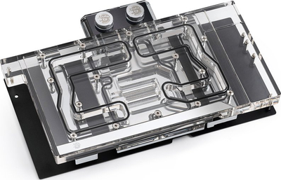 Blok uji për GPU BitsPower Classic Asus RTX 3070 TUF, ARGB, akrilik transparent, i zi e argjendtë