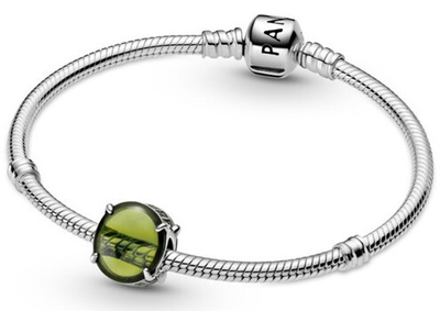 Aksesor për femra Pandora Oval Cabochon, i gjelbër
