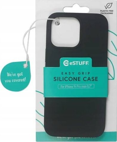 Këllëf telefoni ESTUFF ES67120008, 6.7", silikon, i zi
