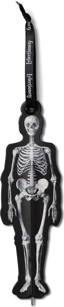 Stilolaps faqeruajtës If Bookmarks Pens Skeleton, skelet, i zi
