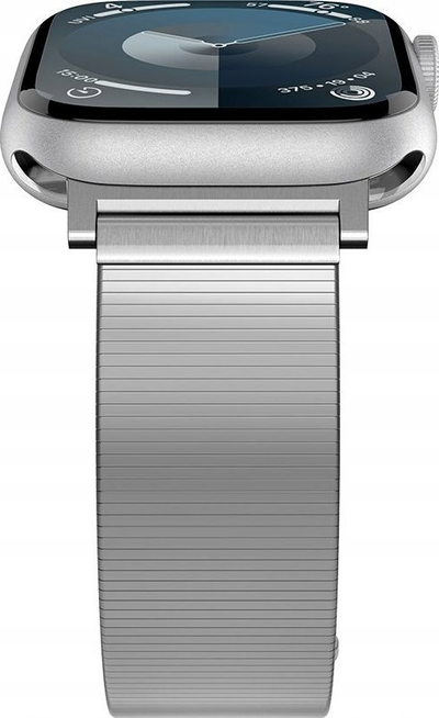 Rrip ore Spigen Sleek Link për Apple Watch 41mm 40mm 38mm, çelik inox, i argjendtë