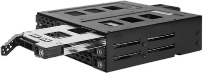 Backplane Chieftec CBP-625, 6x 2.5" HDD SSD, 5.25", metalik i zi