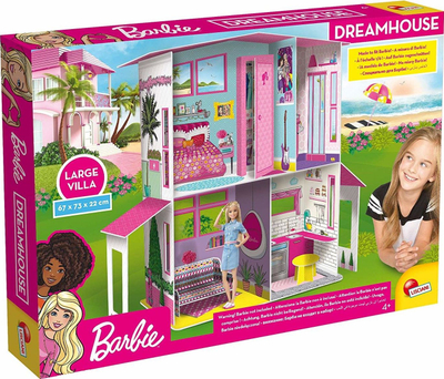 Set krijues Lisciani Barbie Dream House, vilë 3D shpi kukullash, për kalamaj 4+, shumngjyrësh