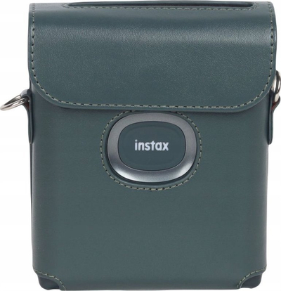 Këllëf LoveInstant për Fujifilm Instax Square Link, lëkurë eko, me rrip, jeshile e errët