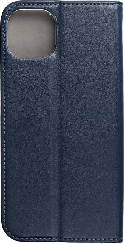 Këllëf portofol Futera Smart Magneto për iPhone 14 Plus, me magnet, me stand, blu navy