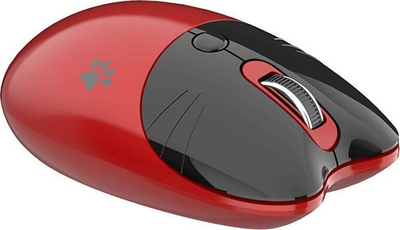 Maus wireless Mofii M3DM, 1600 DPI, 2.4G dhe Bluetooth, i kuq e zi