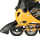 Patina inline Nils Extreme NA11010, madhësi rregulluese 35-38, kushineta ABEC7, e zezë portokalli