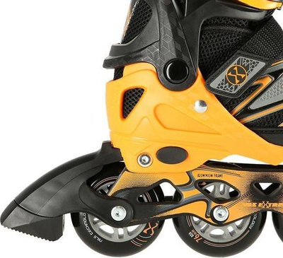 Patina inline Nils Extreme NA11010, madhësi rregulluese 35-38, kushineta ABEC7, e zezë portokalli