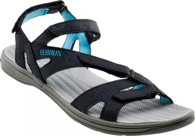 Sandale për goca Elbrus Laren, me rripa që rregullohen, me shollë EVA, të zeza