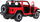 Makinë me pult Rastar Jeep Wrangler JL, shkallë 1:14, drita LED, portokalli