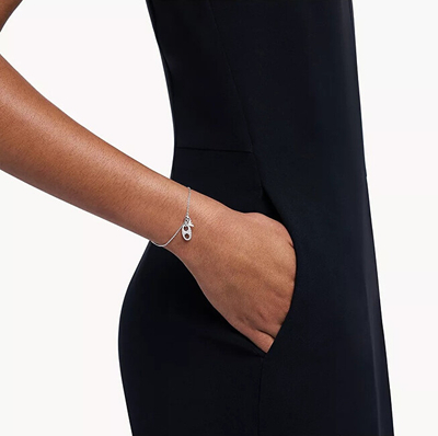 Qafore për femra Emporio Armani, e argjendtë/ transparente