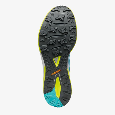 Atlete trail running Scarpa Golden Gate Kima RT, mesh i ajrosur, shollë me kapje, blu jeshile