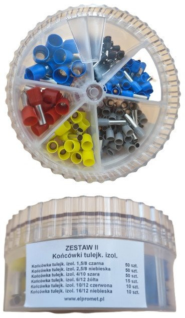 Set terminalësh ferrule Toolland 1.5 16 mm², 185 copë, shumëngjyrësh