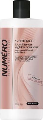 Shampo për flokë Brelil Numero Beauty Macassar Oil, me vaj Macassar dhe keratinë, 1000 ml