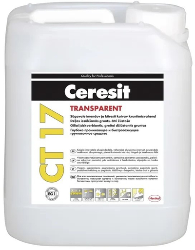 Прајмер Ceresit CT17, 5L, длабоко продорен, жолт