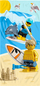 Peshqir plazhi LEGO Beach Towel 109896, pambuk, me shum ngjyra