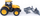 Set lojë City Fleet Tractor RC, telekomandë, me bulldozer, shumëngjyrësh