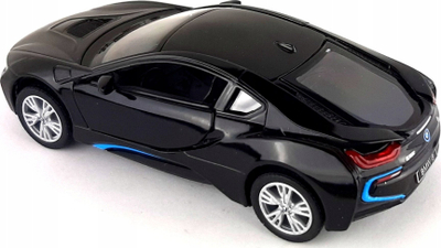 Makina lodër Kinsmart BMW i8, shkallë 1:36, metal, e zezë