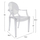 Kolltuk alumini Rachel 63x58x85Hcm (HM6088.02)