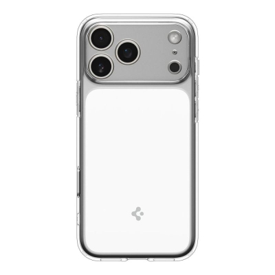 Mbrojtëse telefoni Spigen Ultra Hybrid T MagSafe, iPhone 17 Pro, transparente, e bardhë