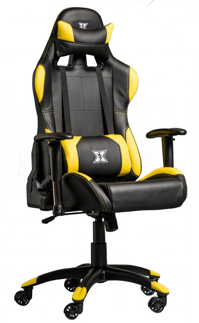 Karrige gaming Serioux X Torin, lëkurë sintetike, parakrahë të rregullueshëm, e zezë dhe e verdhë