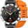 Ora e zgjuar Mski Gravity GT20 4, ekran 1.43\" AMOLED, Bluetooth Call, argjendt me rrip portokalli