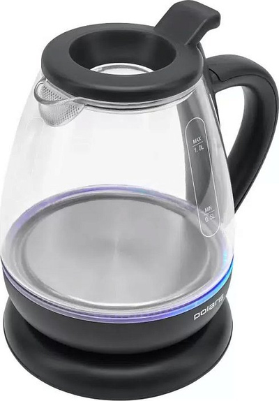 Ibrik elektrik Polaris PWK 1077CGL, 1L, trup xhami, i zi