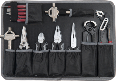 Set me vegla pune Kraftwerk 202.100.100 B100, ABS, 1/4" + 1/2", 170 pjesë