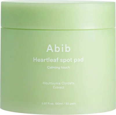 Disketa pastruese për fytyrë Abib Heartleaf Spot Pad Calming Touch, 80 copë, 150ml