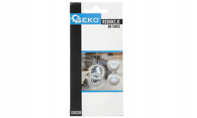 Unazë reduktuese për sharra Geko G00208, set me 2 copë, nga 20mm në 16mm dhe 12.7mm, ngjyrë argjendi