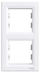 Kornizë Schneider Electric Double Asphora, IP20, e bardhë