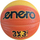 Top basketbolli Enero 3x3 R.6, madhësia 6, gomë e fortë, portokalli me të verdhë