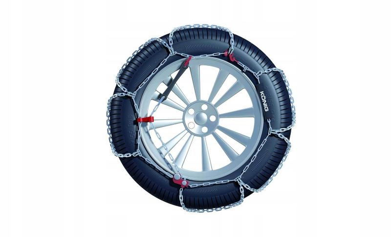 Zinxhirë bore Konig CB-12 040, 12mm, komplet për goma, argjend