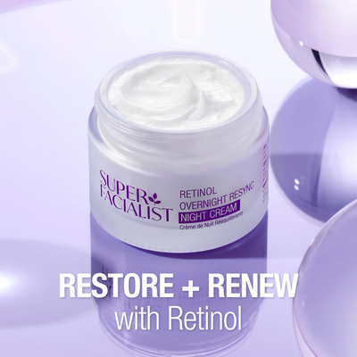 Krem nate për fytyrë Super Facialist Retinol Overnight Resync Night Cream, 50 ml