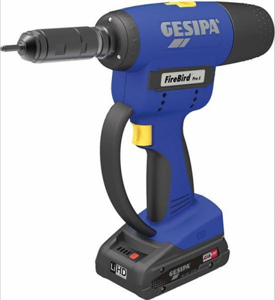 Pajsje pa kabllo për dado GESIPA FireBird Pro S Gold, 18V, LiHD, blu