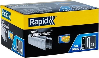 Kapëse kabllosh Rapid No. 36 Cable Staple, 14 mm, për kabllo der’ në 6 mm, e bardhë